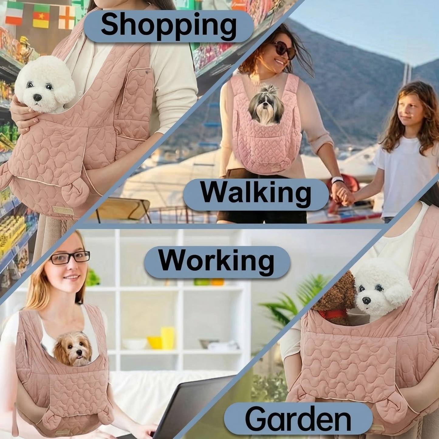 Adjustable front-facing pet travel backpack with removable bottom safety device, suitable for cats, dogs, and rabbits. Ideal for travel, camping, and hiking