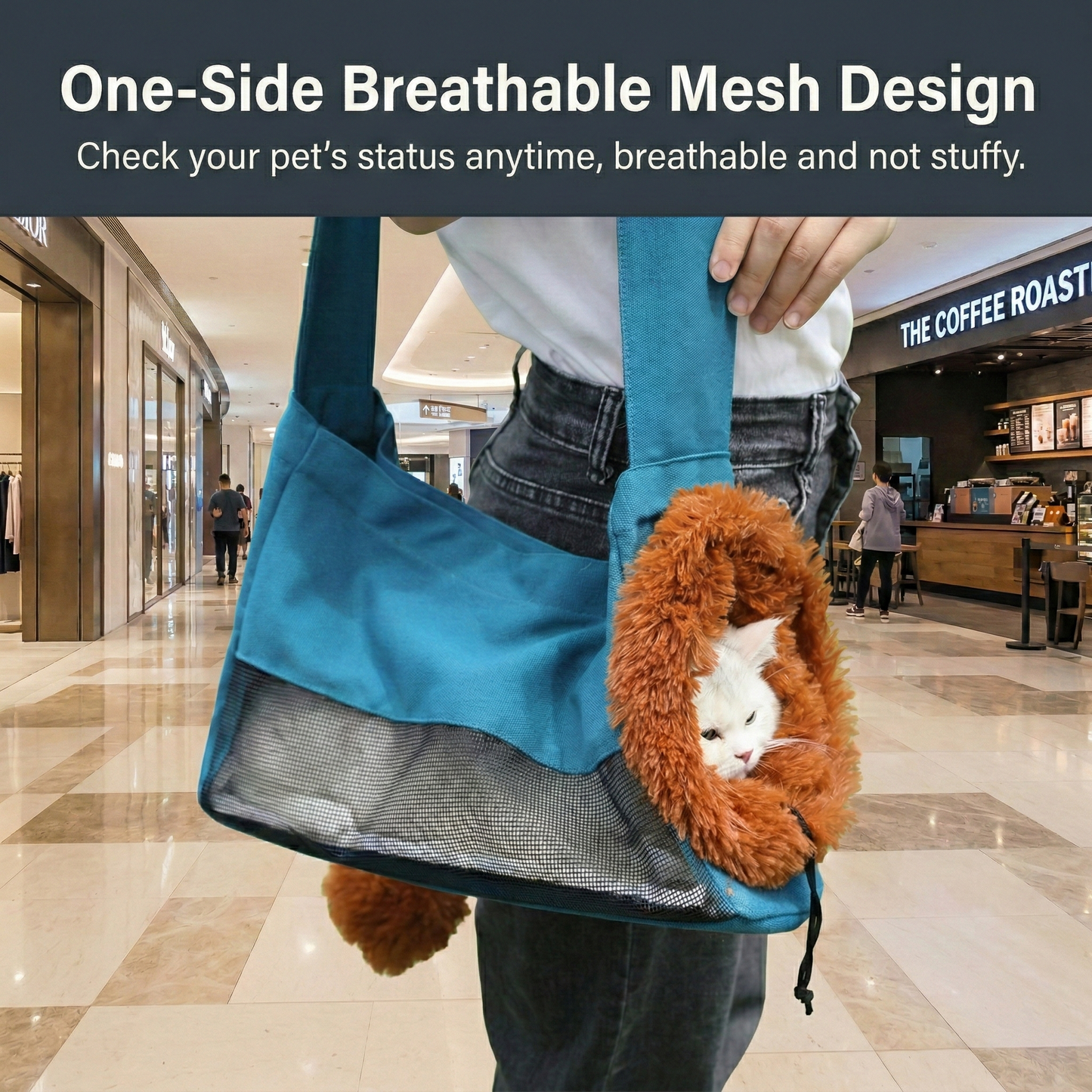 🦁 Lion-Themed Cat & Small Dog Shoulder Carrier Bag