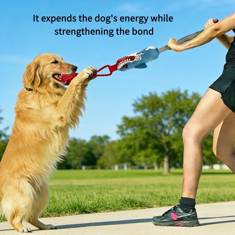 Interactive Dog Tug Toy, Pulling Toy with a Sound Squeaky, Tug of War Toys for Puppies