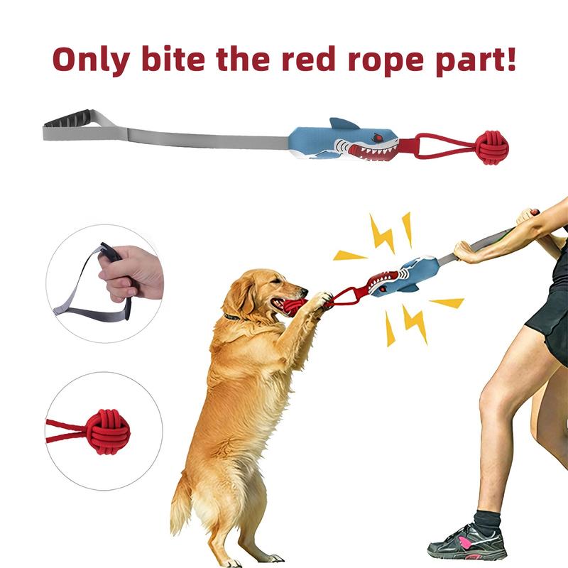 Interactive Dog Tug Toy, Pulling Toy with a Sound Squeaky, Tug of War Toys for Puppies
