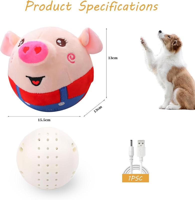 Active Moving Plush Toy Smart Interactive Toy USB Rechargeable Washable 120 Music
