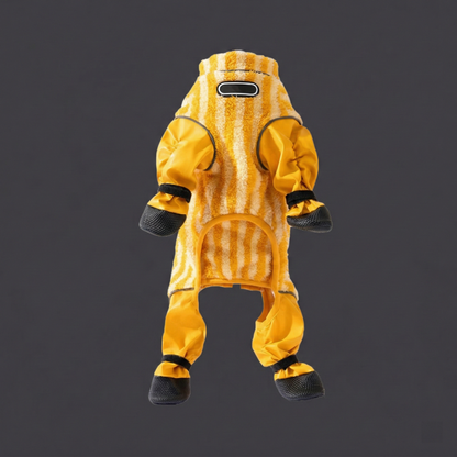 🐾 All-In-One Winter Adventure Dog Suit: Waterproof Coat + Cozy Flannel + Built-In Snow Boots