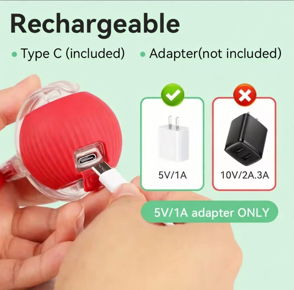 Interactive Smart Cat Toy – Automatic Rolling Ball with Motion Sensor for Indoor Cats