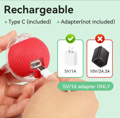 Interactive Smart Cat Toy – Automatic Rolling Ball with Motion Sensor for Indoor Cats